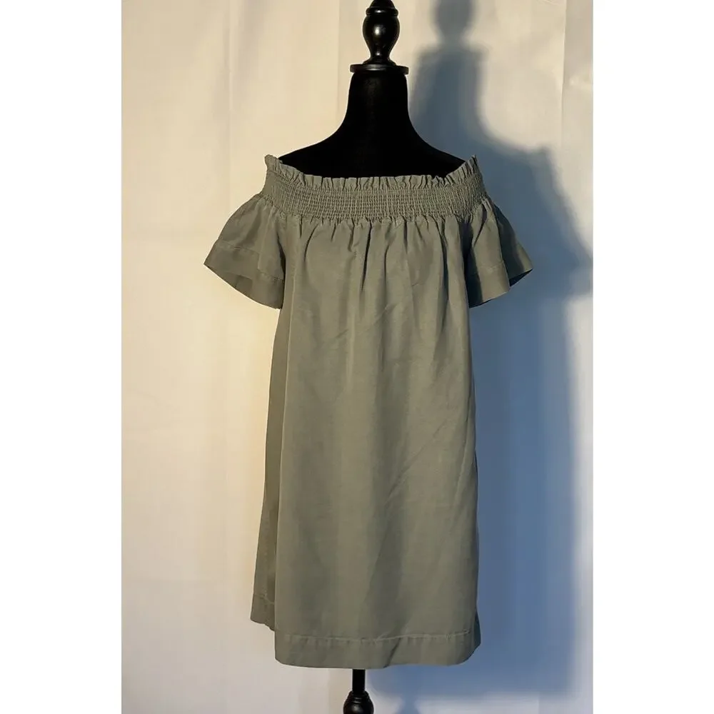 Vineyard Vines Madison Off Shoulder Dress Size Small - Picture 1 of 6